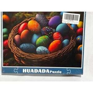 New HUADADA Jigsaw‎ Puzzles for Adults 1000 Pieces, Easter Eggs Interlock...